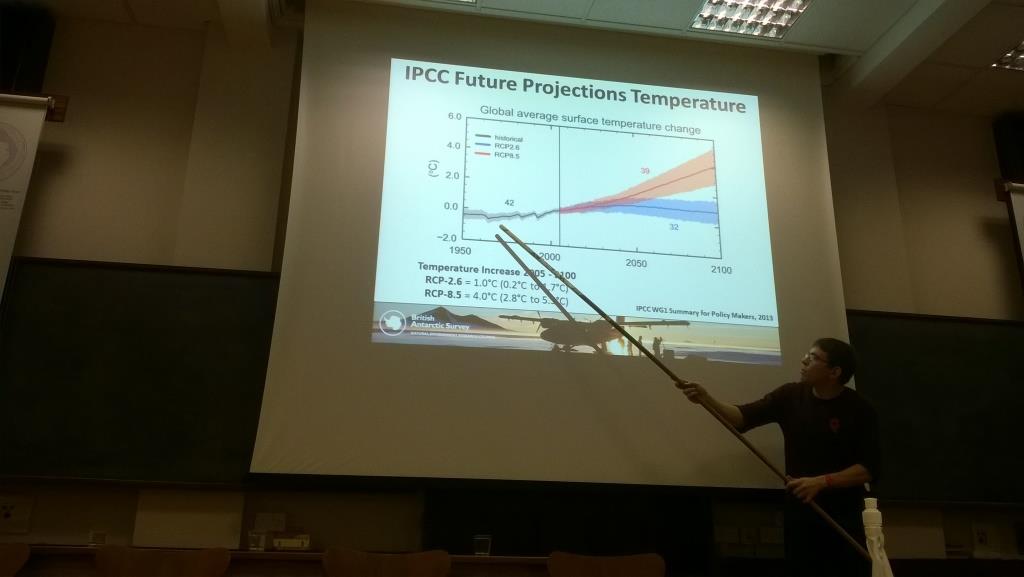 James Pope talks about the global temperature predictions